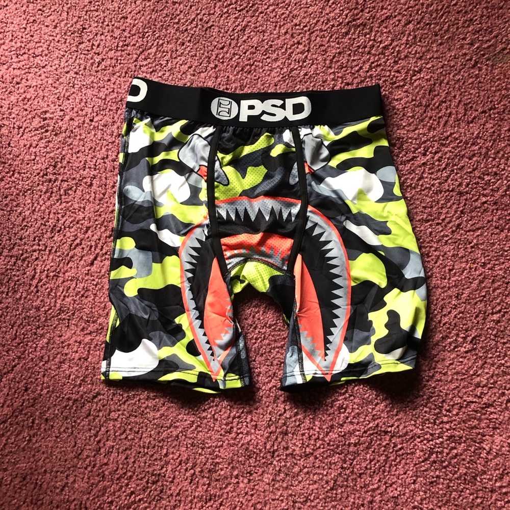 PSD Camouflage Shark Print Boxer Briefs